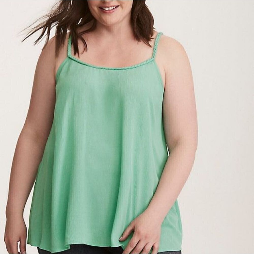 Torrid Seafoam Green Tank with Braided Straps